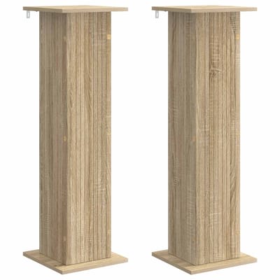 vidaXL - Plantenstand - 2 - st - Sonoma - Eiken - 30,5 - x - 30 - x - 100,5 - cm