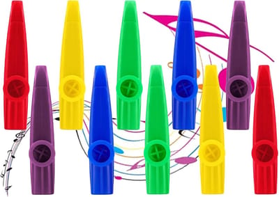 Set van 10 Muziekinstrumenten Kazoo voor Kinderen en Feestjes