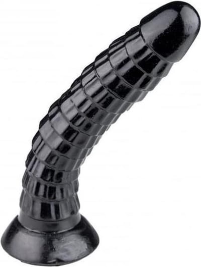Gangbangster - Pangolin - Dildo - 24 x 5,4 cm - PVC - Zwart