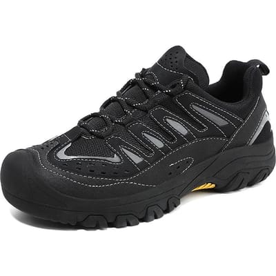 Nieuw Ontwerp Heren Casual Schoenen Mode Outdoor Sportschoenen All-match Leren Sneakers Klassieke Wandelschoenen Trainers 46 black