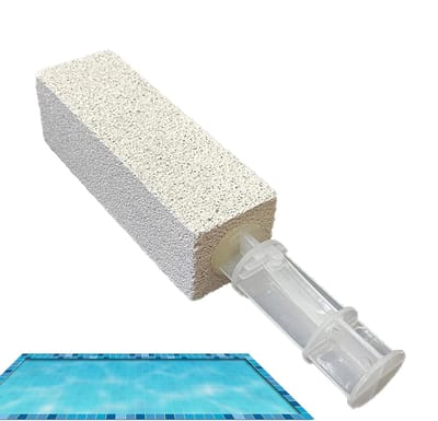 Puimsteen Schoonmaker - Scrubber Reiniger - Hardnekkige Vlekken Verwijderen - Handheld Ontwerp - 23.5 cm - Grijs