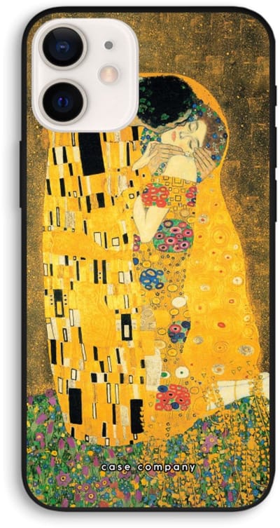 Case Company® - Hoesje geschikt voor iPhone 12 hoesje - Der Kuss - Biologisch Afbreekbaar Telefoonhoesje - Bescherming alle Kanten en Schermrand