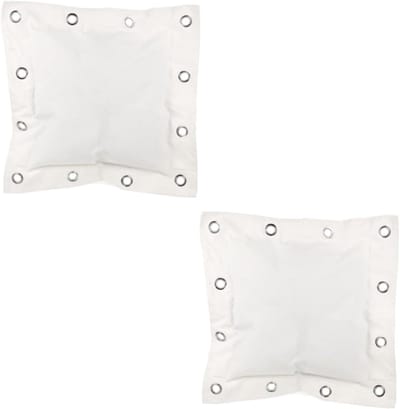 Bokszak Set - Stootkussen Wandmontage - Boksen Trainen - Duurzaam Canvas - 40x40x3CM - Wit