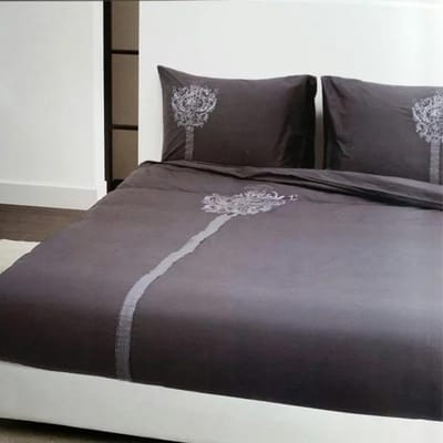 Beddinghouse Augusta Dekbedovertrek - Eenpersoons - 140x200/220 cm - Antraciet