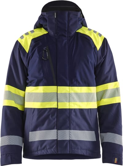 Blaklader 4480-1977 Winterjas High Vis - Marine/High Vis Geel - 4XL