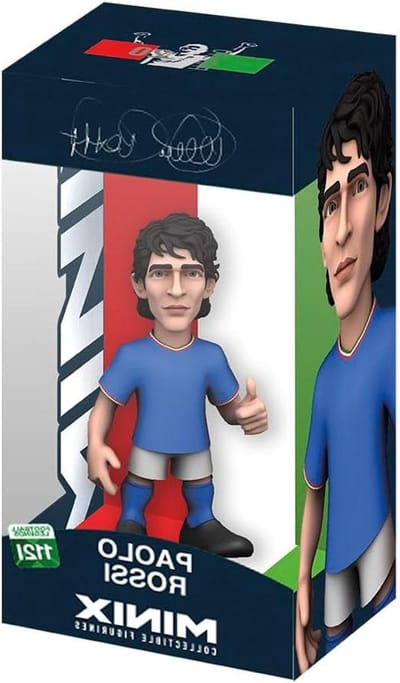 Paolo Rossi Figuur - Verzamelbeeldje Sport - Expositie Collectie - Gedetailleerd Ontwerp - 12 cm - Multicolor