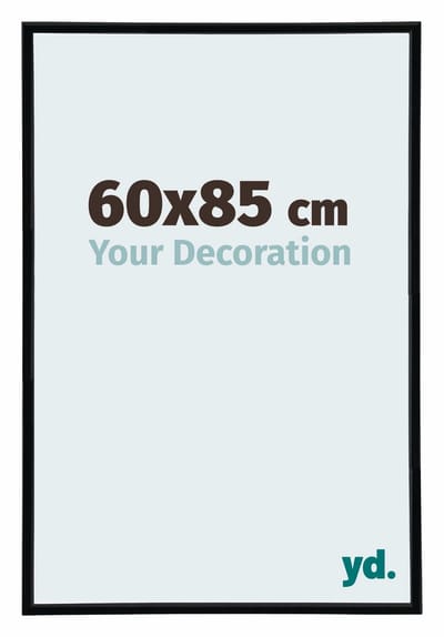 Your Decoration - Puzzellijst 60x85 cm - Zwart Hoogglans - Puzzellijst 1500-2000 stukjes - Kunststof Fotolijst - Annecy