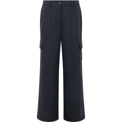French Connection Drapey Wide Leg Combat Trousers Sz18 Black Größe: 6 | Cargohosen Outlet | Damen | Schwarz