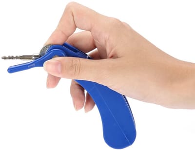 Dailygoods- Sleuteldeuropeningshulp met grip - 2 sleutels opslaan - Hoogwaardig PP-materiaal - Lichtgewicht - Duurzaam - Schokbestendig - Sleuteldraaier