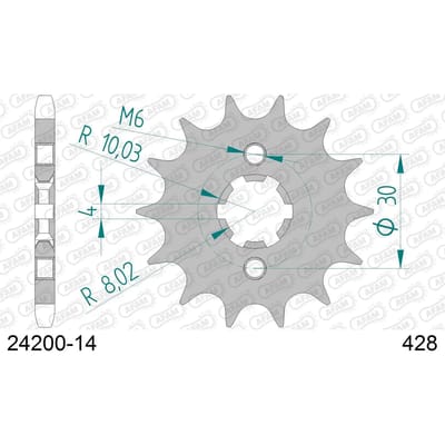 Tandwiel Afam 428 14 dents