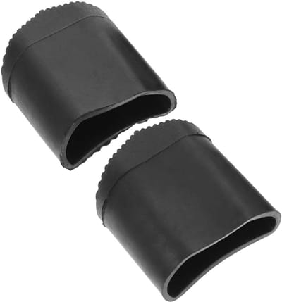 Ladderpootdoppen - Rubberen voetjes - Veiligheid verhogen - Slipvast siliconen - 4.5 x 4.3 x 2.5 cm - Zwart