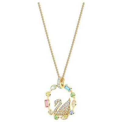 Collier Cygne Arc-en-ciel Swarovski Femme collier Or 5549050 Box (Random Color) beige