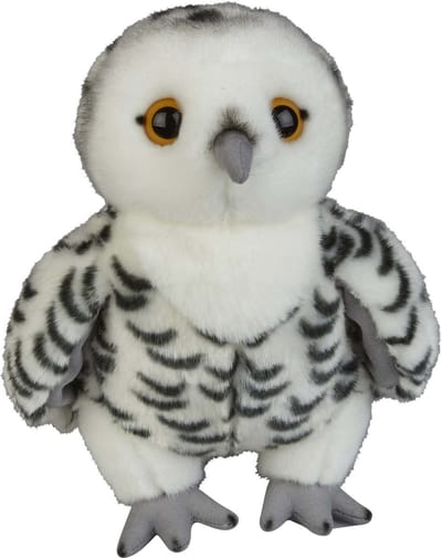 Pluche knuffel dieren Sneeuwuil vogel van 28 cm - Speelgoed knuffels uilen/vogels - Leuk als cadeau voor kinderen
