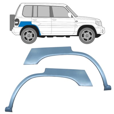 Reparatiepaneel achterspatbord voor Mitsubishi Pajero Pinin 1998-2007
