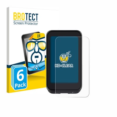 BROTECT - Screenprotector voor iGPSPORT BiNavi Air - Folie Beschermfolie transparant 6 Stuks