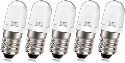 LED Schroeflampen - Mini Gloeilampen - Decoratieve Verlichting - Energiezuinig - 5 stuks - Wit