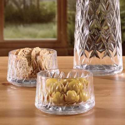 Pasabahce Leafy 530166– Glazen Schaaltjes – 4 Stuks – 240 ml – Ø9 cm