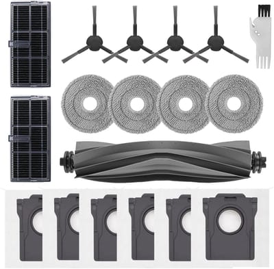 Dailygoods- Accessoires Set voor Dreame L10s Ultra Gen 2 - Hoofdborstel - HEPA-Filters - Zijborstels - Dweildoeken - Stofzakken - Robotstofzuiger Onderdelen