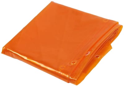 Byshayne- Lassen Gordijn Gemaakt van Polyethyleen - Vlamvertragend - Doorvoertules - Beschermend Scherm - 1,74 x 2,34 m - Groot Beschermingsgebied - Lasgordijn