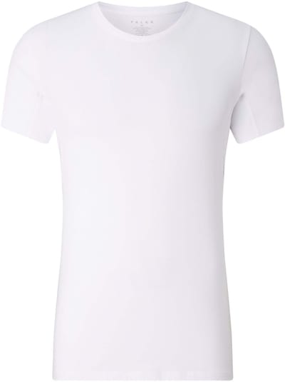 FALKE Daily Climate Control Round Neck sneldrogend katoen top van onderlaag heren wit - maat M