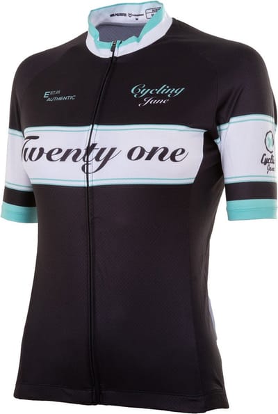 21Virages fietsshirt korte mouwen dames Michelle Zwart Mint - XL