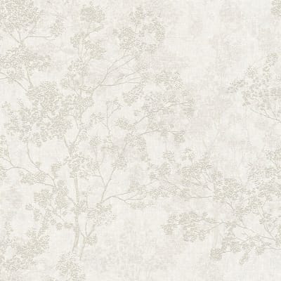 Natuur behang Profhome 373972-GU vliesbehang licht gestructureerd met natuur patroon mat beige crèmewit grijs 5,33 m2