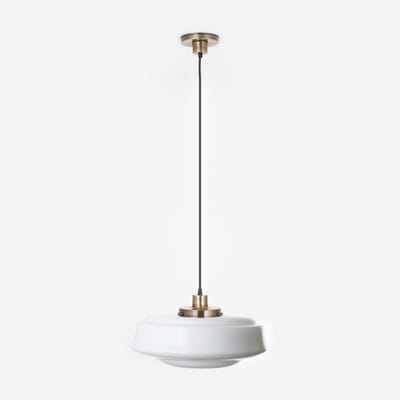 Hanglamp aan snoer Saucer 20's Brons - Art Deco Trade