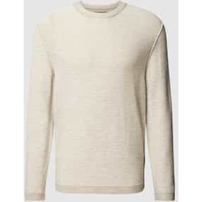 Gebreide pullover in gemêleerde look