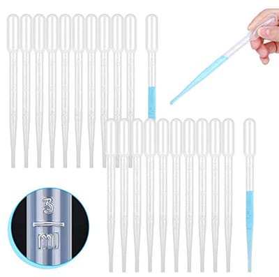 100 Stuks 3 ml Pipetten - Kunststof Druppelaars voor Lab en Creatieve Projecten