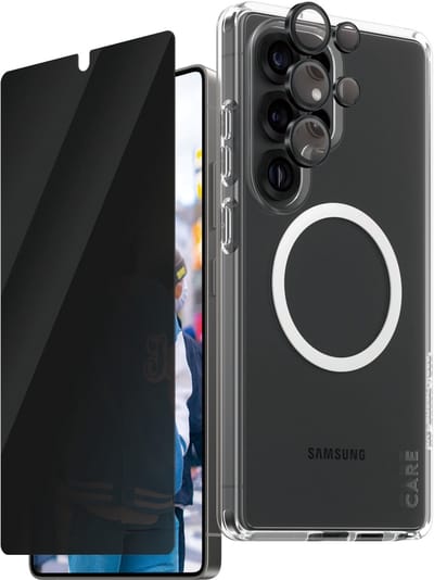 CARE by PanzerGlass Flagship 3-in-1 Privacy Bundle Samsung Galaxy S25 Ultra
