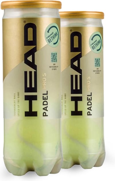 Head Pro S Padel Ballen - Duo Pack (2 blikken à 3 ballen per stuk)