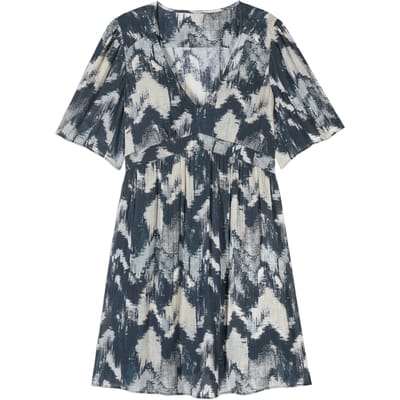 BA&SH Robe Aelda Noir Maat: M | Blousejurken Outlet | Dames | Zwart