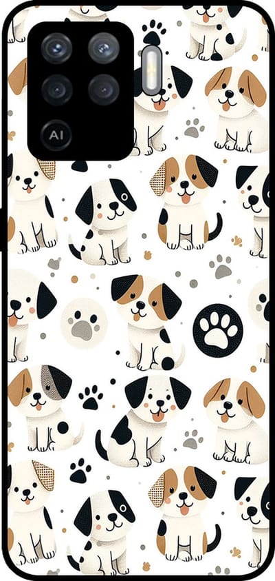 Smartphonica Telefoonhoesje Geschikt voor Oppo A94 4G / Reno5 Lite met honden opdruk - TPU backcover case dog design geschikt voor Oppo A94 4G;Oppo Reno5 Lite