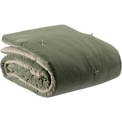 Decoratieve plaid Elise van katoen - 140 x 200 cm - Kleur Verveine