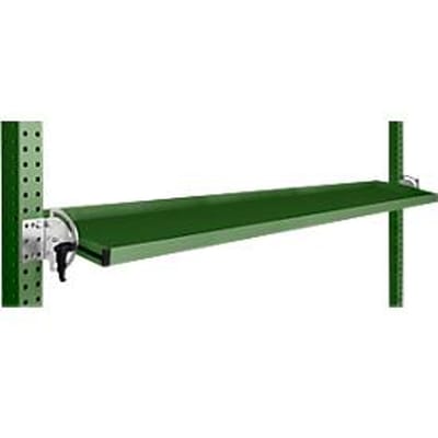 Manuflex kantelbare opbergconsole, voor de serie Universal of Profi, bruikbare diepte 195 mm, voor tafelbreedte 1750 mm, resedagroen