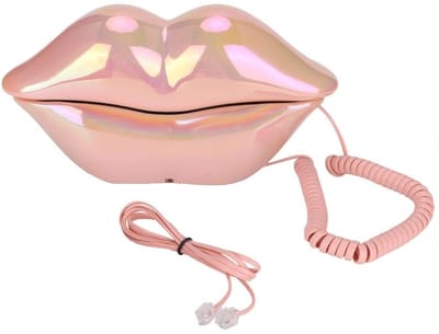 Solidchoice - Dailygoody - Telefoon met Snoer - Creatieve Vorm - Kleurrijk Roze - Unieke Desktop Telefoon - Multifunctioneel - Geschikt voor Thuis en Hotel