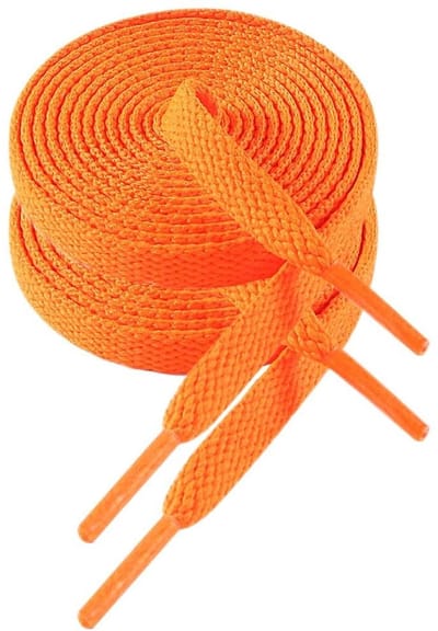 Dailygoods- Schoenveters Hoogwaardige 8mm Breedte - Platte Veters - Sneakers - Elastische Veters - Geschikt voor Schoenen - Sneakerveters