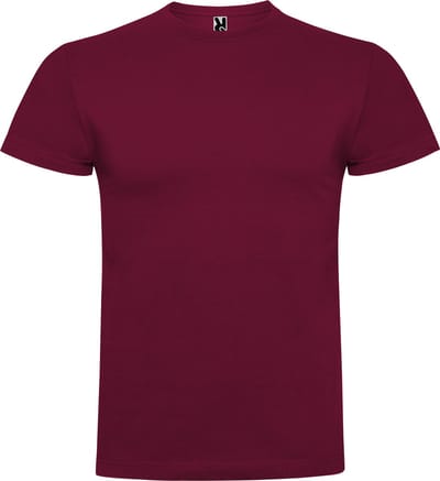 4 Pack Donker Rood t-shirts Roly Braco 180 gram Premium maat S