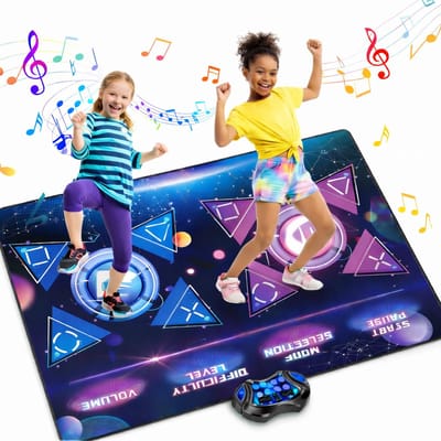 Jumalu Dubbele Dansmat – Muziek Speelmat – Interactief Dansspel – Antislip – Speelgoed voor Kinderen & Volwassenen