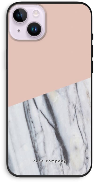 Case Company® - Hoesje geschikt voor iPhone 14 Plus hoesje - A touch of peach - Biologisch Afbreekbaar Telefoonhoesje - Bescherming alle Kanten en Schermrand