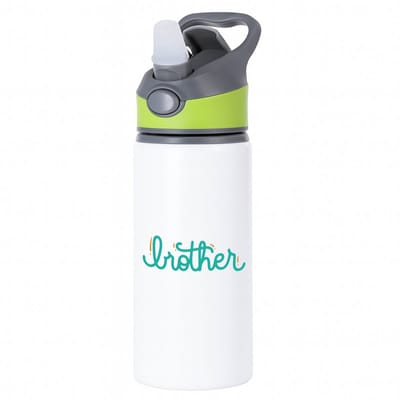 Hacebo® - Brother waterfles met rietje groen - Broer - broertje of broer - cadeau - verjaardag - broers - familie - water fles - 650ML