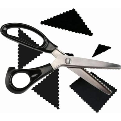 Professionele Zigzag Schaar Kleermakersschaar Stofschaar voor Kleermaker black