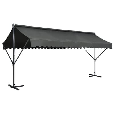 vidaXL - Luifel - vrijstaand - 500x300 - cm - antraciet