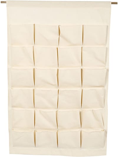 Hangende organiser, H: 93 cm, B: 60 cm, licht naturel, 1 stuk