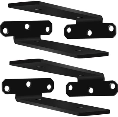 Dailygoods- Plankhouder - Robuuste Montage - Zwart - 150 mm - Stabiele Steun - Flexibele Plankhoogte - Betrouwbare Draagkracht - Planksteun