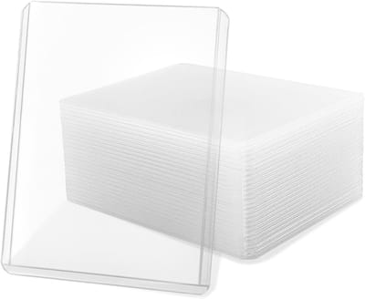 SnelShoppen - 24 Pack 3x4 Inch Top Loader Plastic Beschermhoezen - Transparante Kaartcases voor Verzamelingen en Spellen, Hard Plastic, Ideaal voor Be