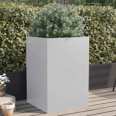 vidaXL - Plantenbak - 52x48x75 - cm - gegalvaniseerd - staal - zilverkleurig