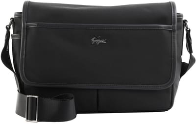LACOSTE schoudertas Messenger Bag Noir zwart