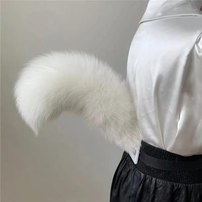Nieuwe Vos Bont Staart Taille Pluche Dieren Vos Staart Cosplay Rekwisieten Verstelbare Riem Anime Accessoires Kunstbont Staart Kostuum One Size