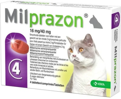 Krka Milprazon Ontwormingstabletten Kat